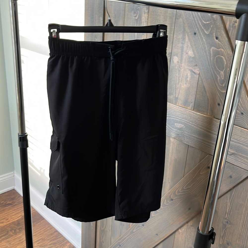 Baleaf men’s swim shorts with pocket.